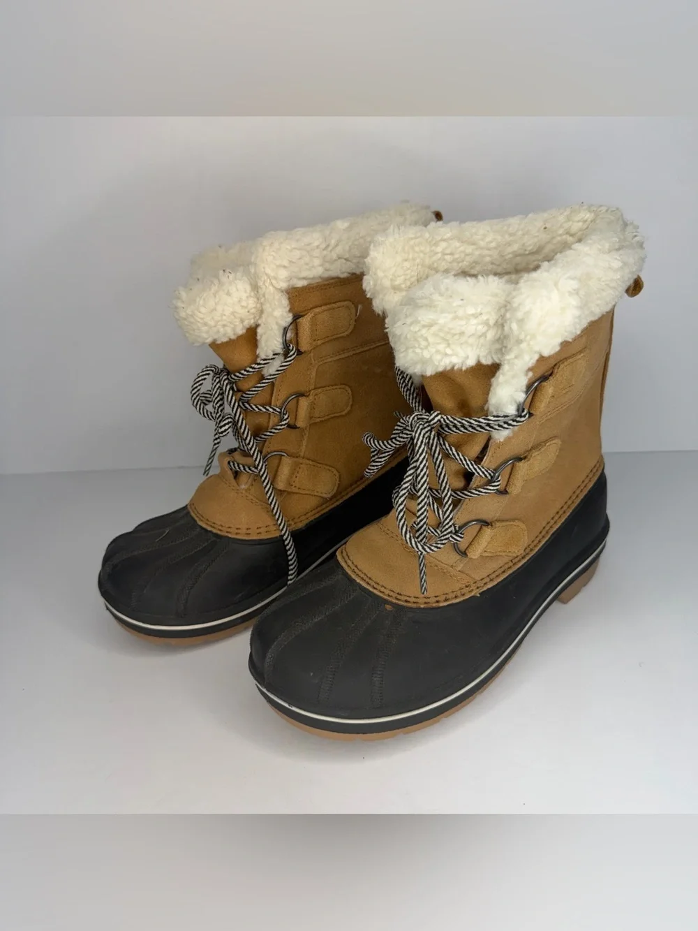 Cat & Jack Kids' Kit Lace-Up Winter Boots Size 3